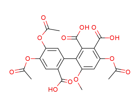 4,4',5'-Triacetoxy-6-methoxybiphenyl-2,2',3-tricarbonsaeure