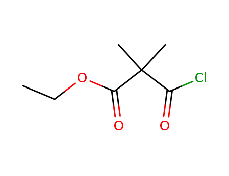 Molecular Structure of 64244-87-7 (2-CHLOROCARBONYL-2-METHYL-PROPIONIC ACID ETHYL ESTER)
