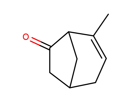 Molecular Structure of 53216-75-4 (Bicyclo[3.2.1]oct-3-en-6-one, 4-methyl-)