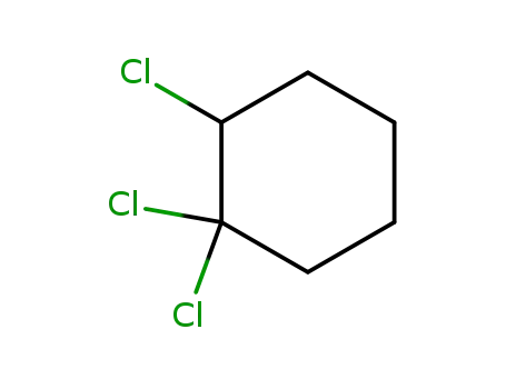 Molecular Structure of 19024-48-7 (Cyclohexane, 1,1,2-trichloro-)