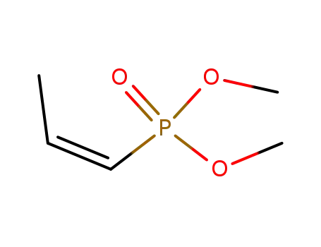 Molecular Structure of 25921-18-0 (Phosphonic acid, 1-propenyl-, dimethyl ester, (Z)-)