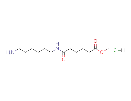 Molecular Structure of 108903-95-3 (<i>N</i>-(6-amino-hexyl)-adipamic acid methyl ester; hydrochloride)