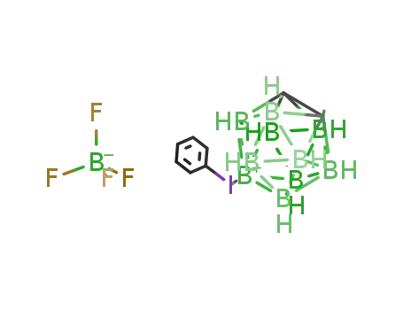 Molecular Structure of 81353-28-8 (phenyl-9-o-carboranyliodonium tetrafluoroborate)