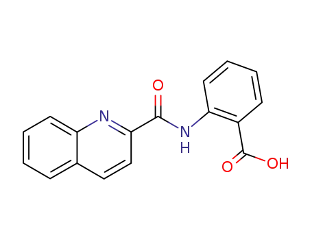 Molecular Structure of 317854-20-9 (Benzoic acid, 2-[(2-quinolinylcarbonyl)amino]-)
