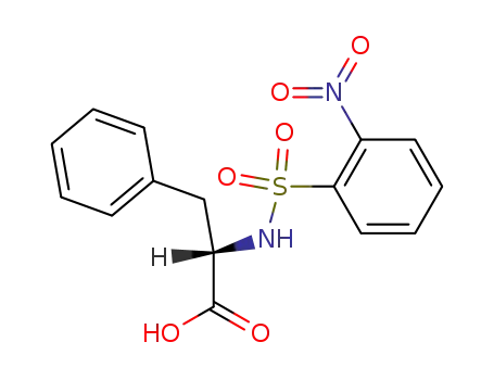 Molecular Structure of 53793-18-3 (L-Phenylalanine, N-[(2-nitrophenyl)sulfonyl]-)
