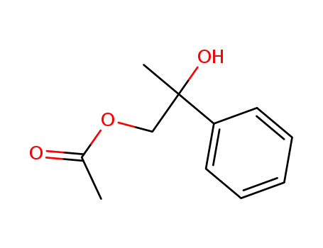 Molecular Structure of 72331-76-1 (1,2-Propanediol, 2-phenyl-, 1-acetate)