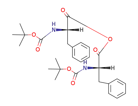 Molecular Structure of 33294-54-1 (L-Phenylalanine, N-[(1,1-dimethylethoxy)carbonyl]-, anhydride)