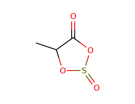 Molecular Structure of 15484-28-3 (1,3,2-Dioxathiolan-4-one,5-methyl-, 2-oxide)