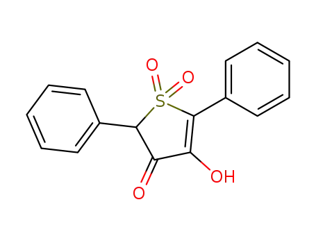 Molecular Structure of 54714-10-2 (2,5-DIPHENYL-4-HYDROXY-3-OXO-2,3-DIHYDROTHIOPHENE 1,1-DIOXIDE)