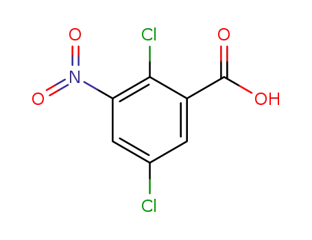 Molecular Structure of 88-86-8 (2,5-Dichloro-3-nitrobenzoic acid)