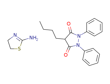Phenylbutazone salt with 2-amino-2-thiazoline