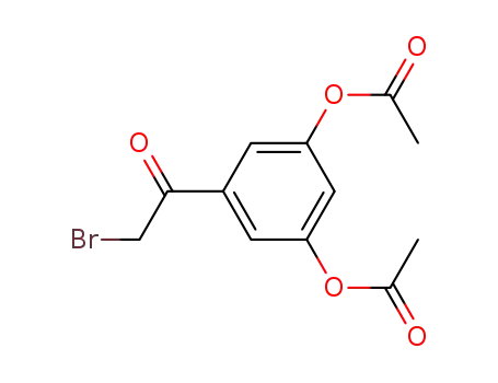 Molecular Structure of 36763-39-0 (5-(2-bromoacetyl)-1,3-phenylene diacetate)