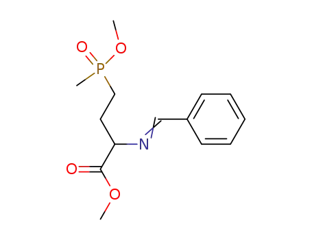 methyl 2-(benzylideneamino)-4-(methoxymethylphosphinyl)butyrate