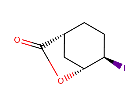 Molecular Structure of 119719-61-8 ((1R,4R,5R)-4-iodo-6-oxabicyclo[3.2.1]octane-7-one)