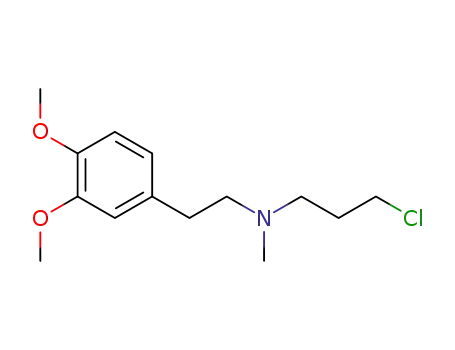 Molecular Structure of 36770-74-8 (N-Methyl-N-(3-chloropropyl)-3,4-dimethoxyphenethylamine)