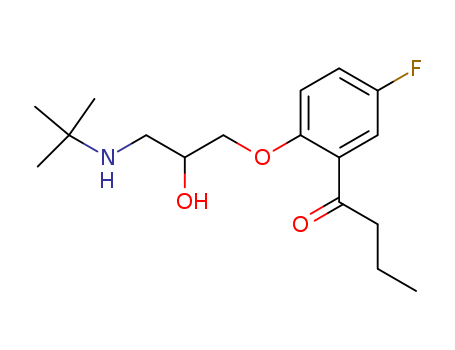 1-Butanone,1-[2-[3-[(1,1-dimethylethyl)amino]-2-hydroxypropoxy]-5-fluorophenyl]-