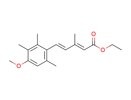Molecular Structure of 1269259-99-5 ((2E,4E)-ethyl 5-(-4-methoxy-2,3,6-trimethylphenyl)-3-methylpenta-2,4-dienoate)