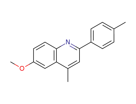 Molecular Structure of 117839-39-1 (6-methoxy-4-methyl-2-(p-tolyl)quinoline)