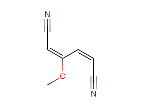 Molecular Structure of 1789-46-4 ((2E,4Z)-3-methoxyhexa-2,4-dienedinitrile)