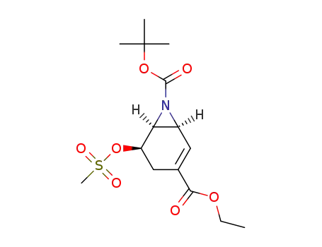 ethyl (1S,5R,6S)-7-(tert-butoxycarbonyl)-5-(methanesulfonyloxy)-7-azabicyclo[4.1.0]hept-2-ene-3-carboxylate