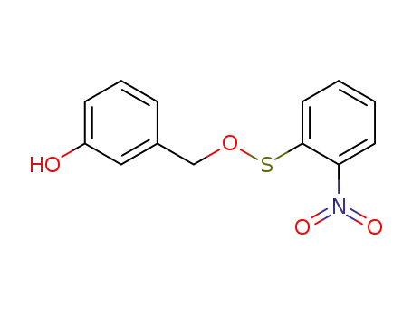 Molecular Structure of 134390-31-1 ((3-hydroxyphenyl)methyl 2-nitrobenzenesulfenate)