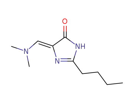 Molecular Structure of 168900-00-3 ((Z)-2-butyl-4-(dimethylaminomethylene)-2-imidazolin-5-one)