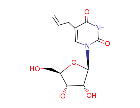 Molecular Structure of 59240-49-2 (1-pentofuranosyl-5-(prop-2-en-1-yl)pyrimidine-2,4(1H,3H)-dione)