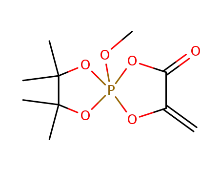 5-Methoxy-7,7,8,8-tetramethyl-3-methylene-1,4,6,9-tetraoxa-5λ<sup>5</sup>-phospha-spiro[4.4]nonan-2-one