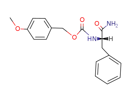 Carbamic acid, [2-amino-2-oxo-1-(phenylmethyl)ethyl]-,
(4-methoxyphenyl)methyl ester, (S)-