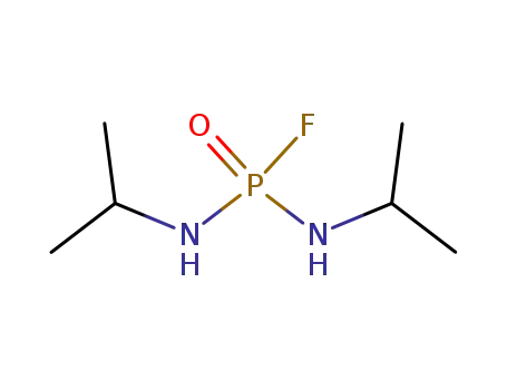 Molecular Structure of 371-86-8 (N,N′-Diisoprophyl phosphordiamide fluoride)