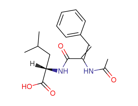 Molecular Structure of 57744-46-4 (Ac-ΔPhe-(S)-Leu-OH)