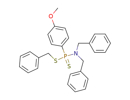 S-benzyl N,N-dibenzyl-4-methoxyphenylphosphonamidodithioate