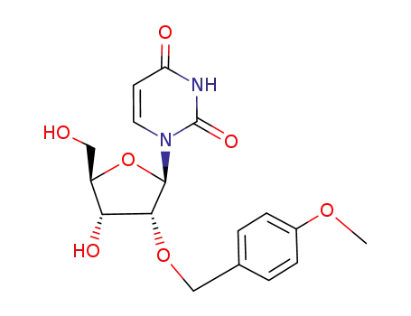 Molecular Structure of 80015-57-2 (Uridine, 2'-O-[(4-methoxyphenyl)methyl]-)