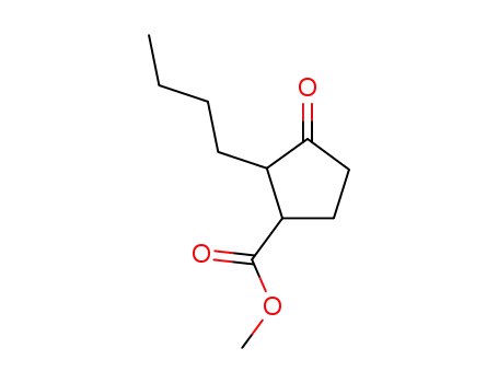 Molecular Structure of 37172-61-5 (methyl 2-butyl-3-oxocyclopentanecarboxylate)