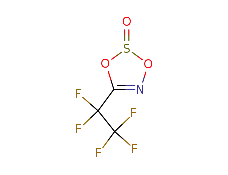 Molecular Structure of 87050-99-5 (5-(pentafluoroethyl)-1,3,2,4-dioxathiazole 2-oxide)