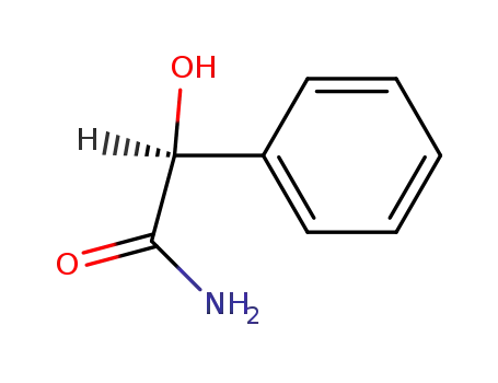 Molecular Structure of 24008-62-6 ((R)-(-)-2-HYDROXY-2-PHENYLACETAMIDE)