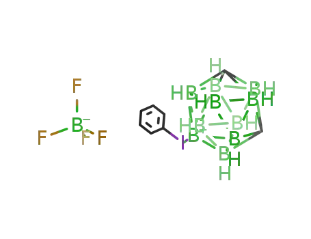 Molecular Structure of 81353-33-5 (phenyl(m-carboran-9-yl)iodonium tetrafluoroborate)