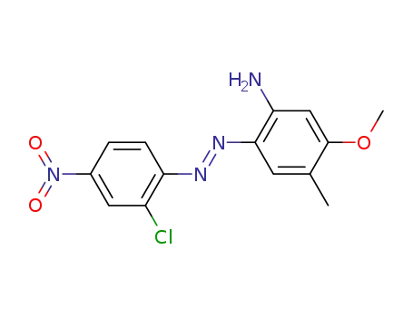 Molecular Structure of 4274-06-0 (2-(2-chloro-4-nitrophenylazo)-5-methoxy-p-toluidine)