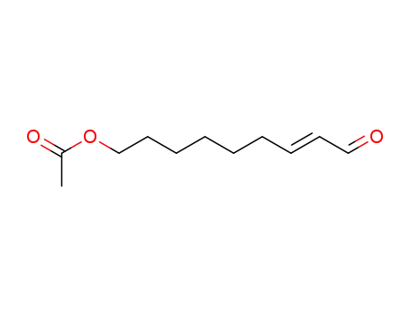 Molecular Structure of 85685-13-8 ((E)-9-oxonon-7-en-1-yl acetate)