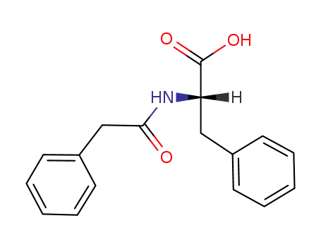 Molecular Structure of 738-75-0 (N-(PHENYLACETYL)-L-PHENYLALANINE)