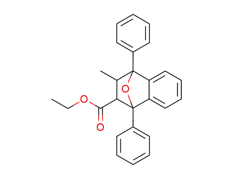 Molecular Structure of 872297-31-9 (3-methyl-1,4-diphenyl-1,2,3,4-tetrahydro-1,4-epoxido-naphthalene-2-carboxylic acid ethyl ester)
