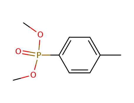 Molecular Structure of 6840-25-1 (Phosphonic acid, (4-methylphenyl)-, dimethyl ester)