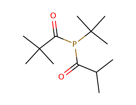 Molecular Structure of 131551-84-3 (1-(tert-Butyl-isobutyryl-phosphanyl)-2,2-dimethyl-propan-1-one)