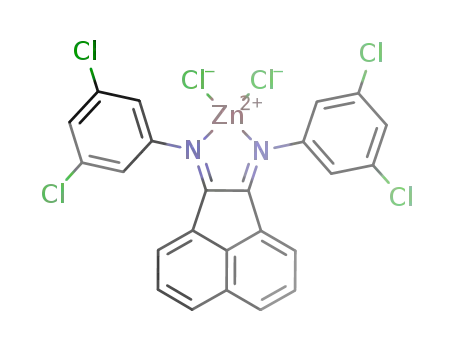 Molecular Structure of 845834-87-9 ([ZnCl<sub>2</sub>(bis(3,5-dichlorophenyl)acenaphthenequinonediimine)])