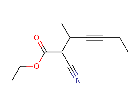4-Heptynoic acid,2-cyano-3-methyl-, ethyl ester