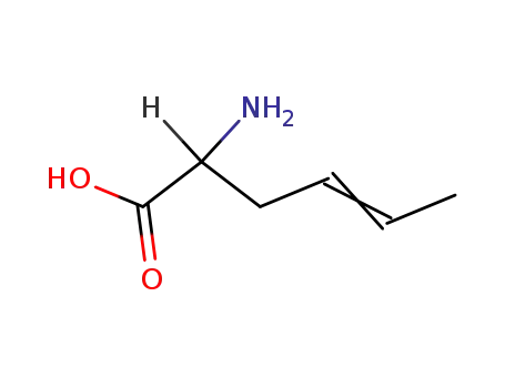 Molecular Structure of 17298-83-8 (4-Hexenoic acid, 2-amino-)