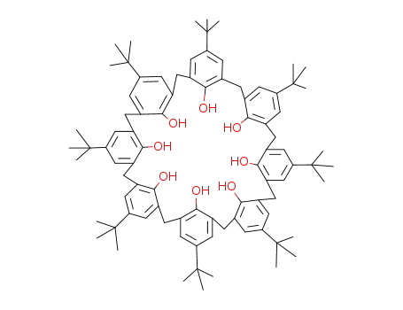 Molecular Structure of 106750-70-3 (5,11,17,23,29,35,41,47-octa-tert-butylnonacyclo[43.3.1.1~3,7~.1~9,13~.1~15,19~.1~21,25~.1~27,31~.1~33,37~.1~39,43~]hexapentaconta-1(49),3(56),4,6,9(55),10,12,15(54),16,18,21(53),22,24,27(52),28,30,33(51),34,36,39(50),40,42,45,47-tetracosaene-49,50,51,52,5)