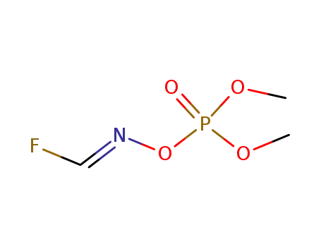 Molecular Structure of 114192-90-4 (Methanimidoyl fluoride, N-[(dimethoxyphosphinyl)oxy]-, (E)-)