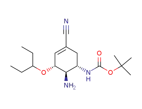 (3R,4R,5S)-4-amino-5-(tert-butoxycarbonylamino)-1-cyano-3-(1-ethylpropoxy)cyclohexene