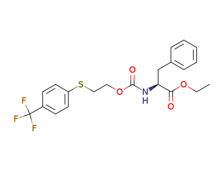 L-Phenylalanine, N-[[2-[[4-(trifluoromethyl)phenyl]thio]ethoxy]carbonyl]-,  ethyl ester